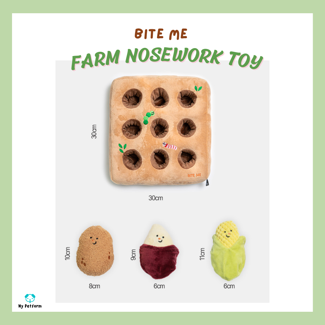 【BITE ME】Farm Nosework Toy田園農作物藏食玩具