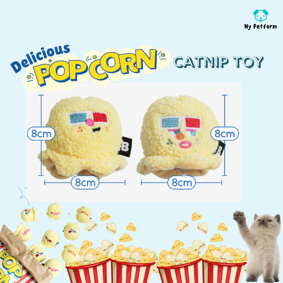 需訂貨【BITE ME】Popcorn 🍿爆谷貓草玩具