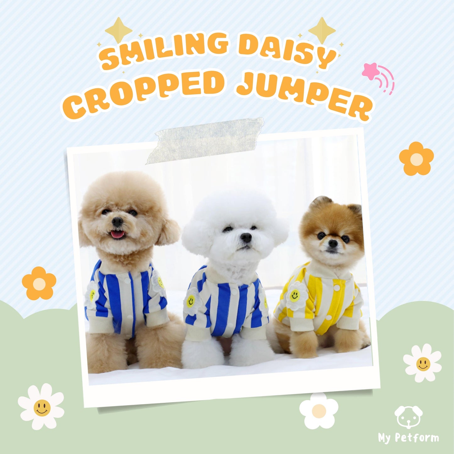 【需訂貨】 Smiling Daisy Cropped Jumper