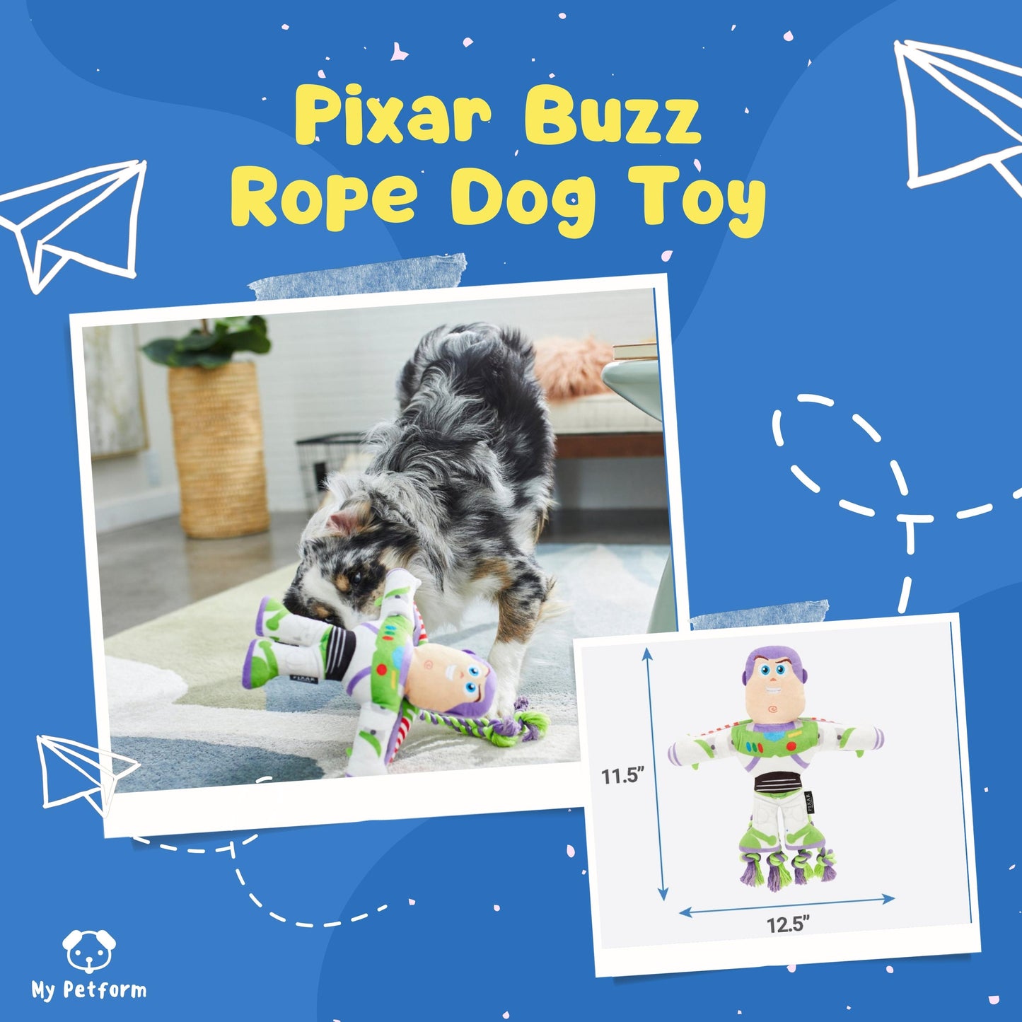 【需訂貨】巴斯光年拔河狗玩具🚀