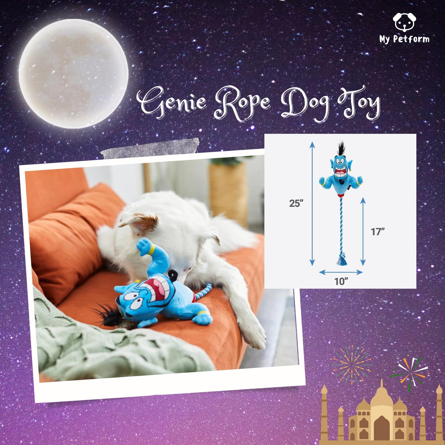 阿拉丁燈神🧞♂️拔河狗玩具