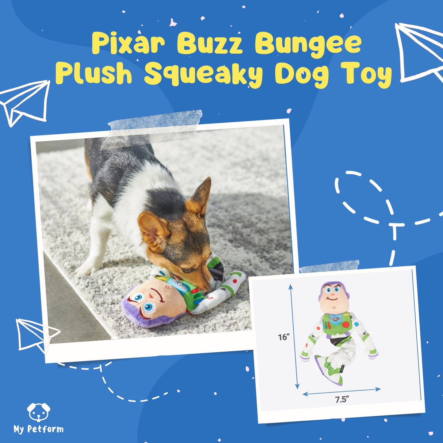 巴斯光年彈力狗玩具