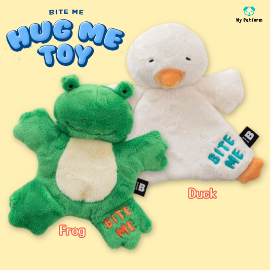 【BITE ME】Hug Me Tug toy - Duck/Frog