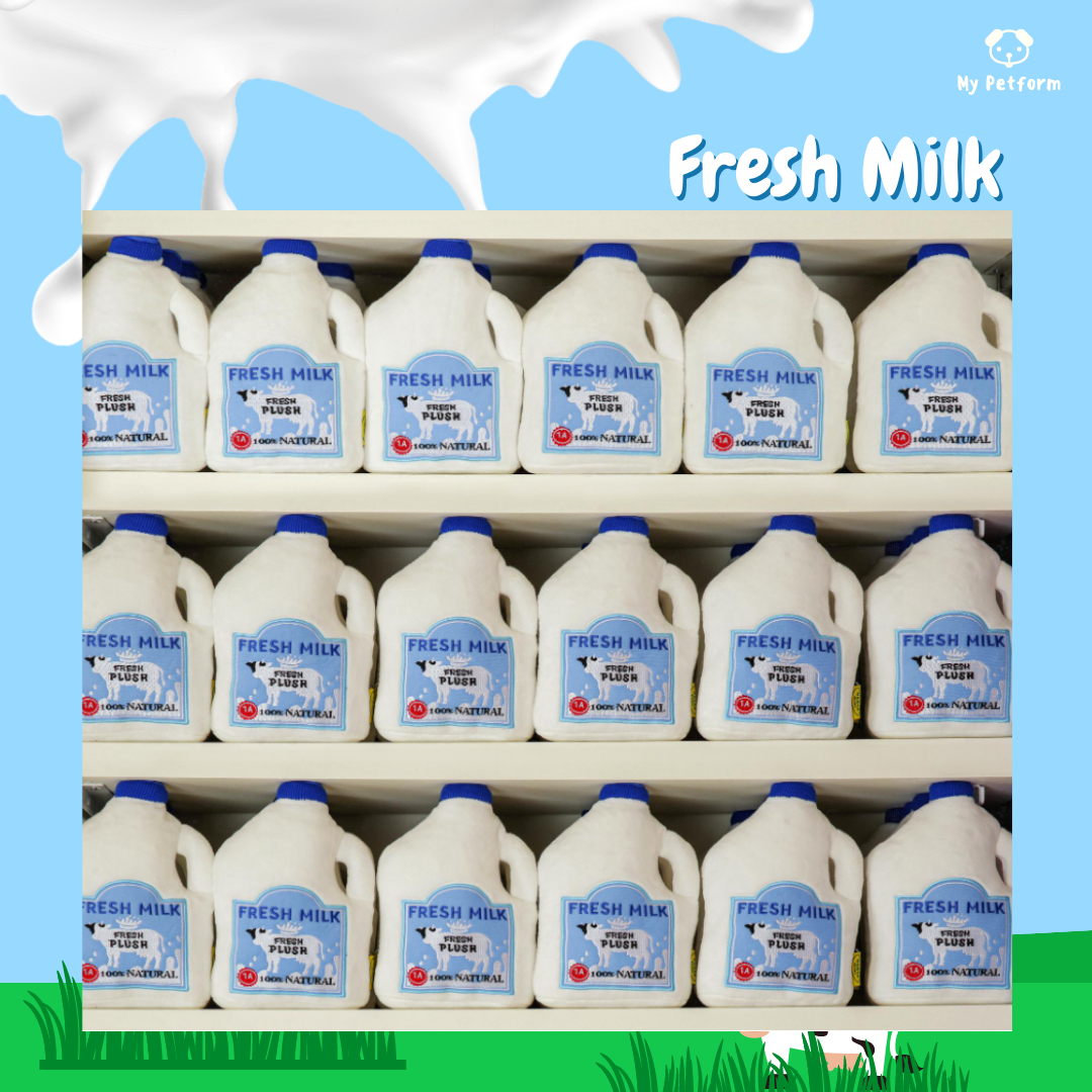 【Fresh Plush】🇺🇸美式復古風寵物玩具系列- 🥛Fresh Milk寵物玩具