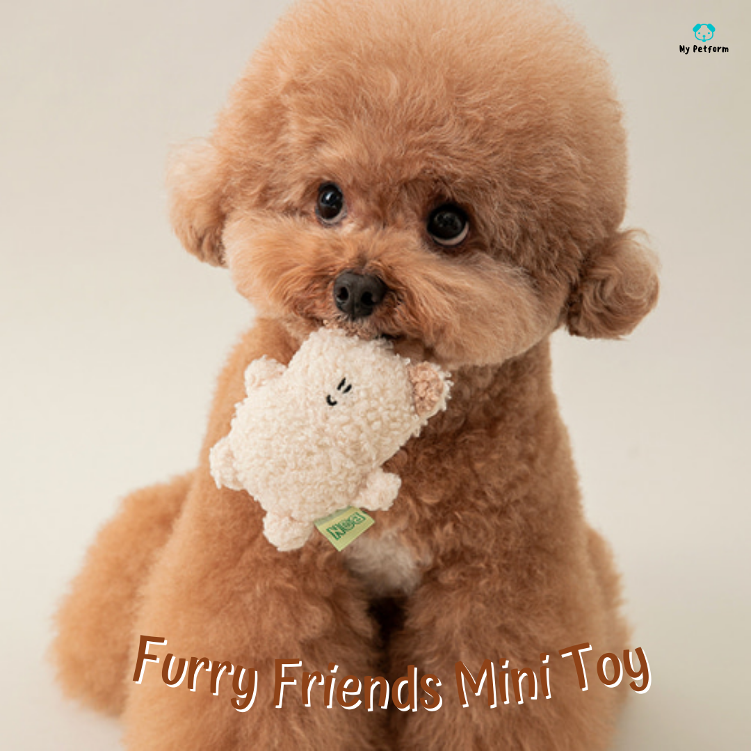 【BITE ME】BonBon Green Furry Friends Mini Dog Toy