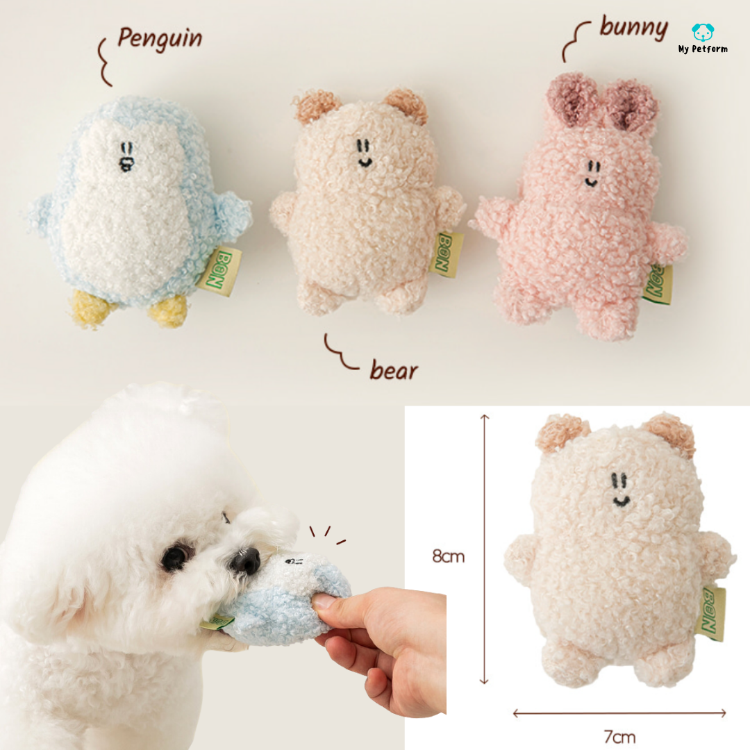 【BITE ME】BonBon Green Furry Friends Mini Dog Toy