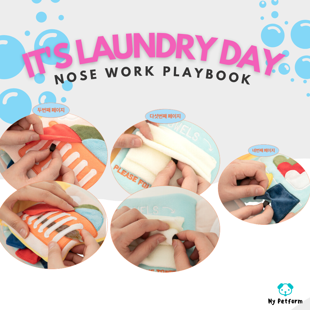 【BITE ME】It’s Laundry Day Nose Work Playbook 🧺洗衣書藏食玩具