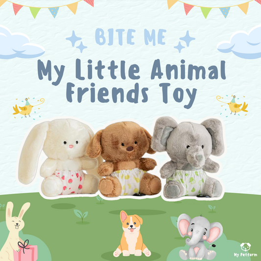 【BITE ME】My Little Animal Friends Toy 🐶🐰🐘