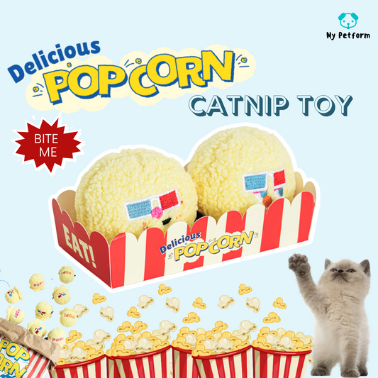 需訂貨【BITE ME】Popcorn 🍿爆谷貓草玩具