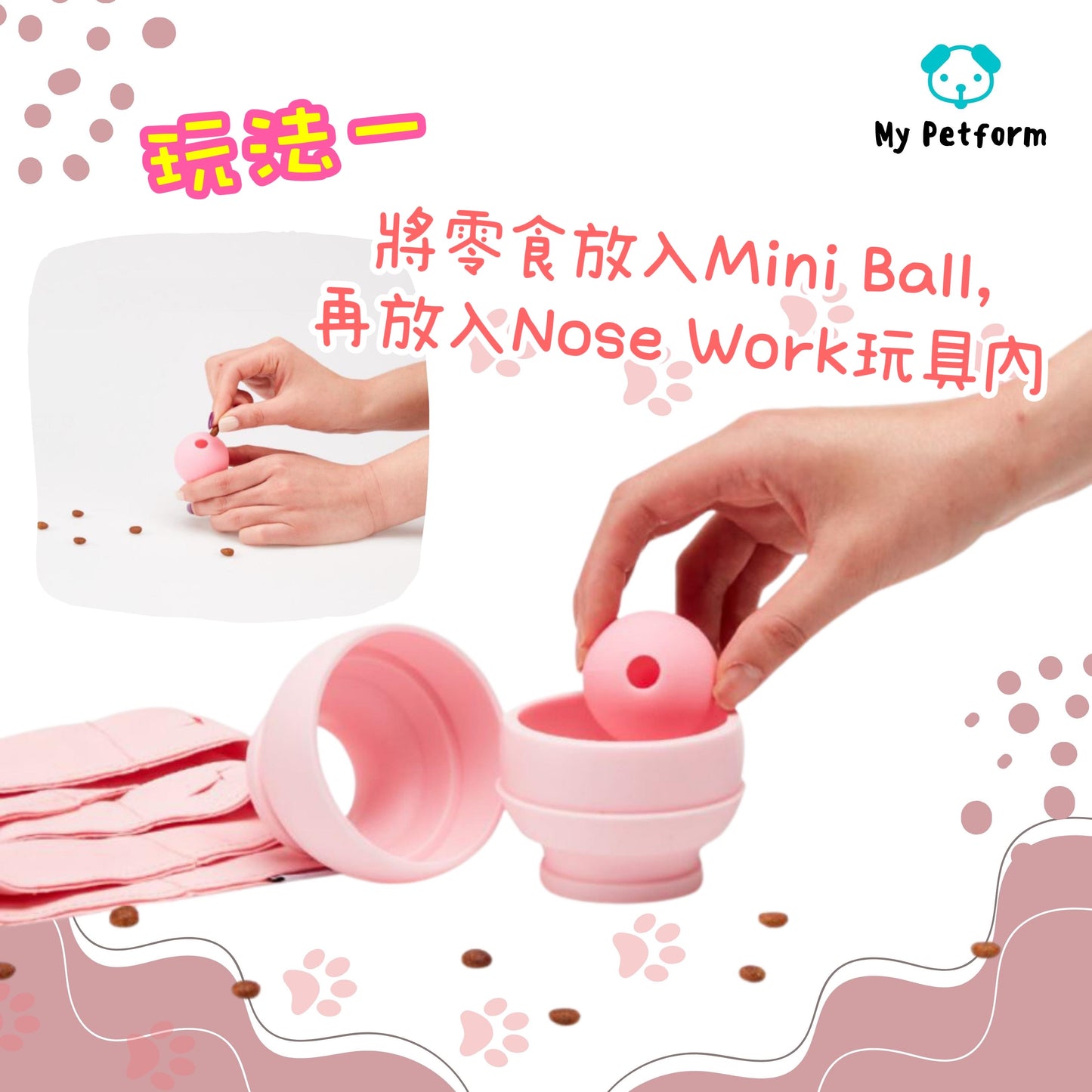 【 需訂貨】💕韓國Nose Work漏食三件玩具套裝